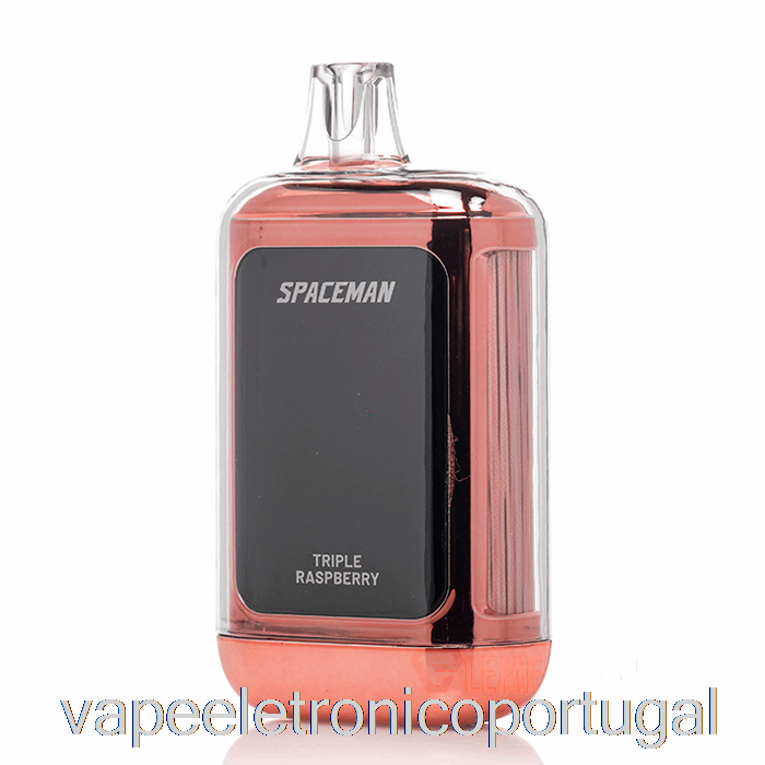 Vape Eletrônico Spaceman Curve 18k Descartável Triplo Framboesa